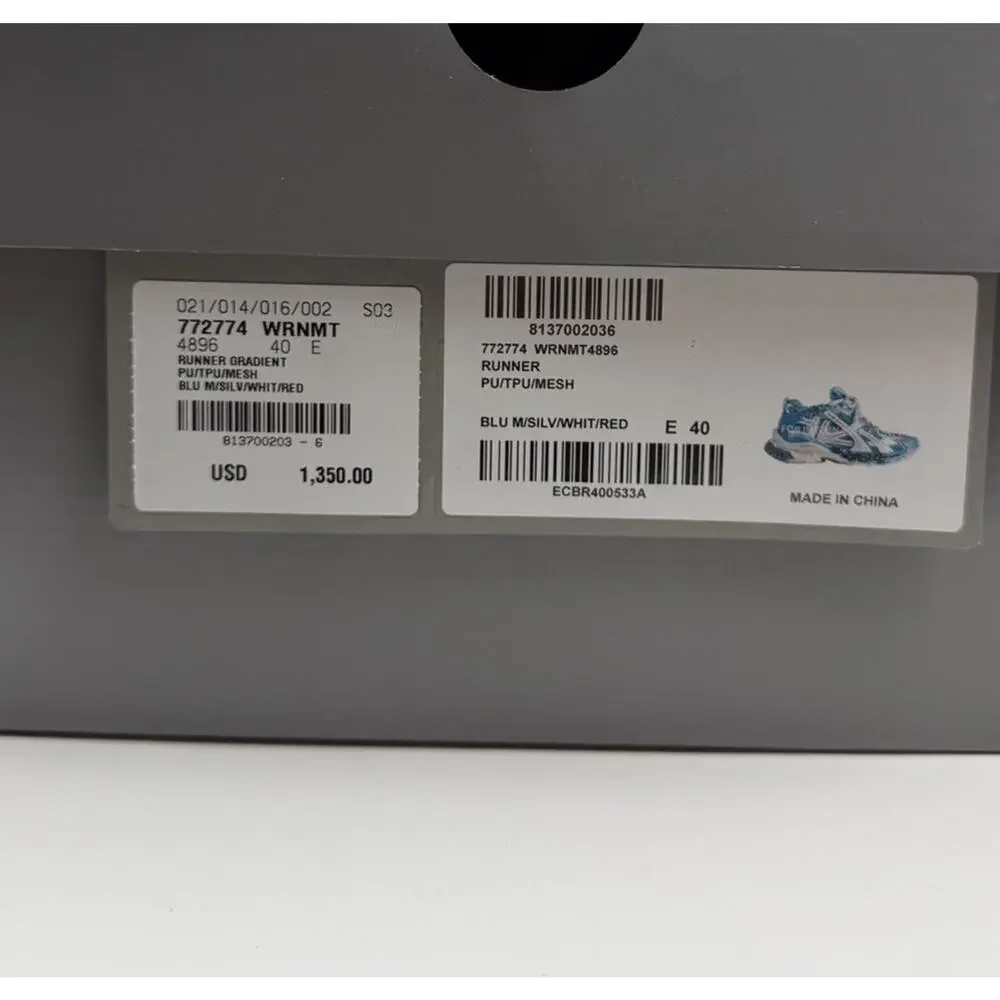 Size 40EU/7US - Balenciaga Runner Marathon Blue Unreleased💙 NEW/RETAIL $1.4K! - Picture 11 of 11